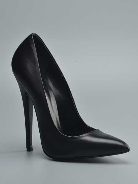 Altamamma, the classic daring kinky 15cm high heel in perfect Italian leather